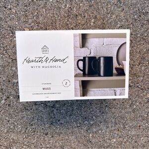 Hearth & Hand Black Stoneware Mugs